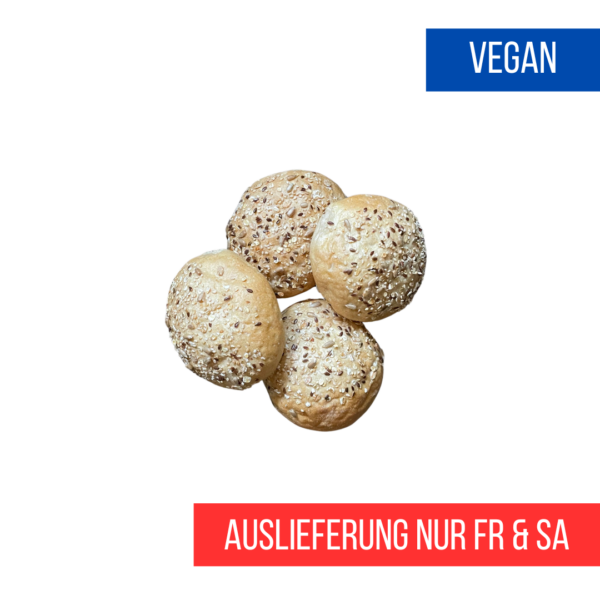 halbgebackene Fladenbrötchen